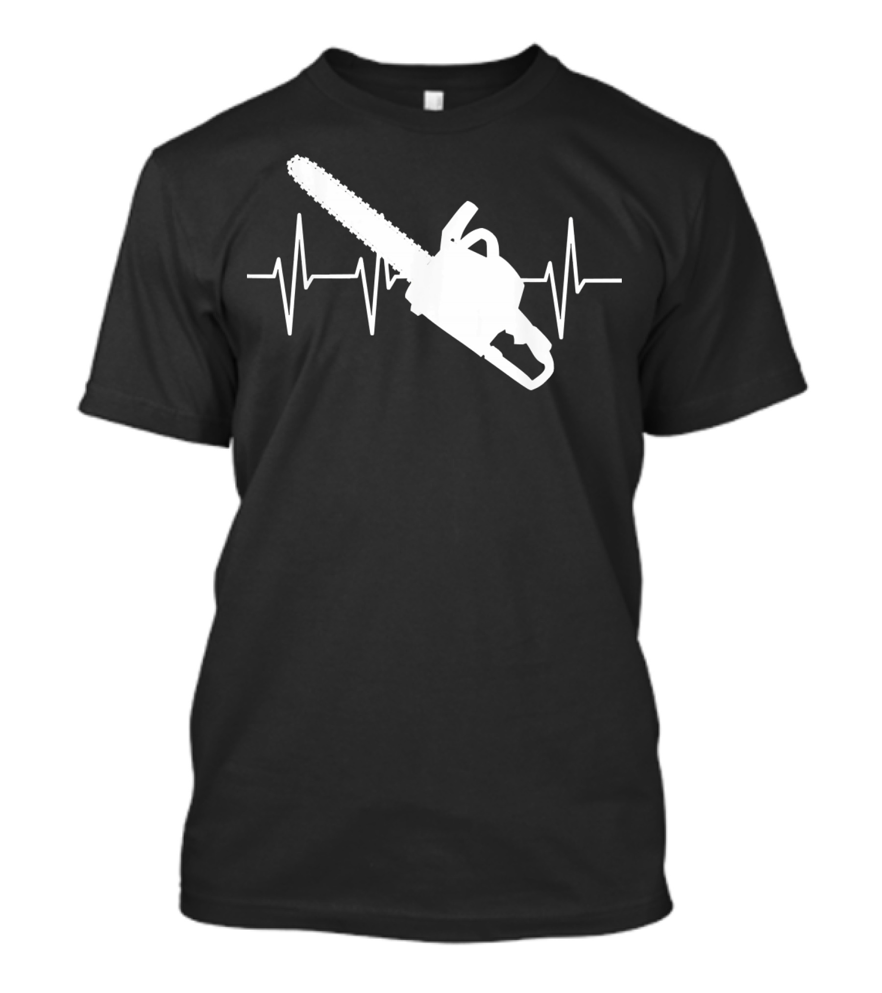 Chainsaw Heartbeat Lover Loves Lum Iconic Chainsaw And Heartbeat Line T-Shirt