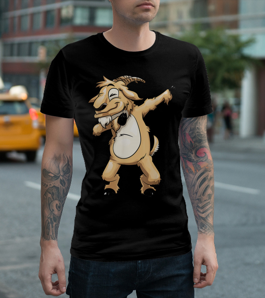 Dabbing Goat Funny Goats Farm Dance T-Shirt