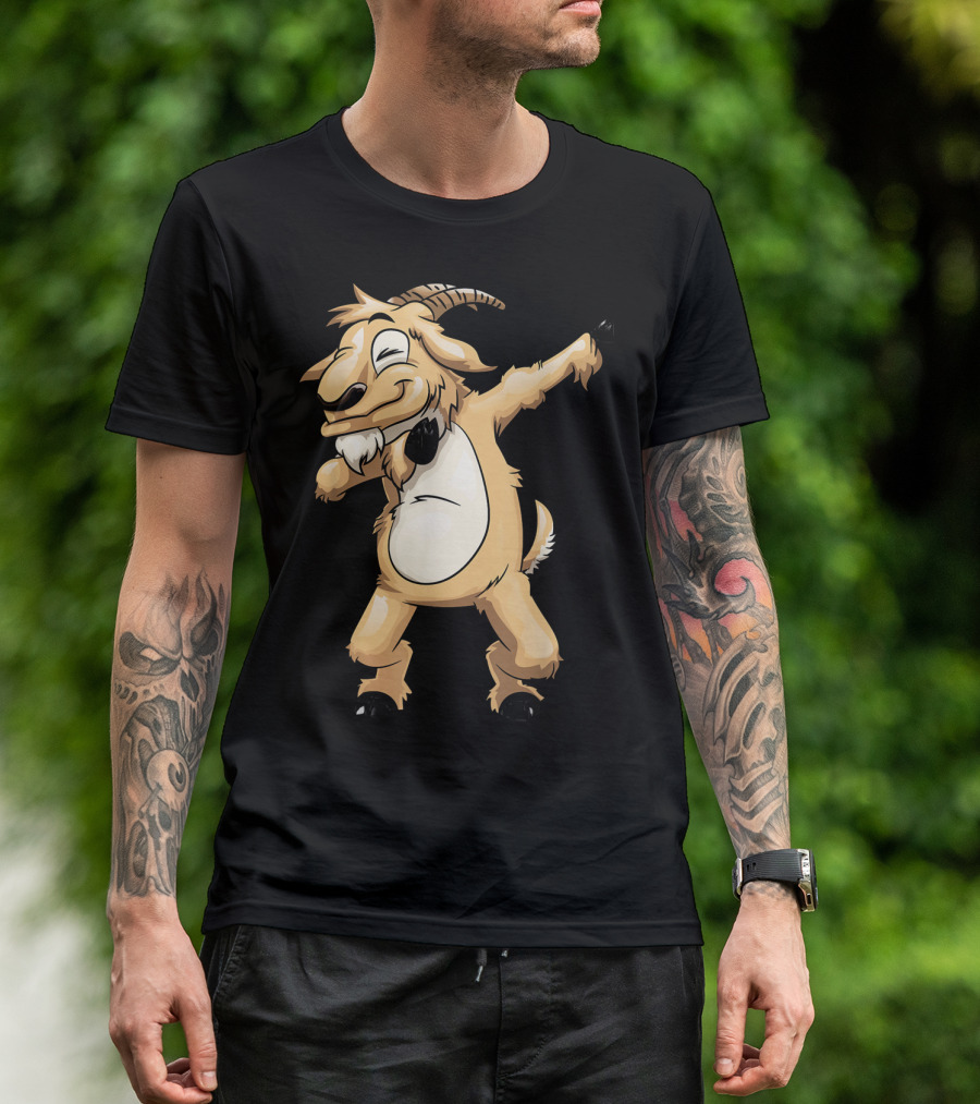 Dabbing Goat Funny Goats Farm Dance T-Shirt