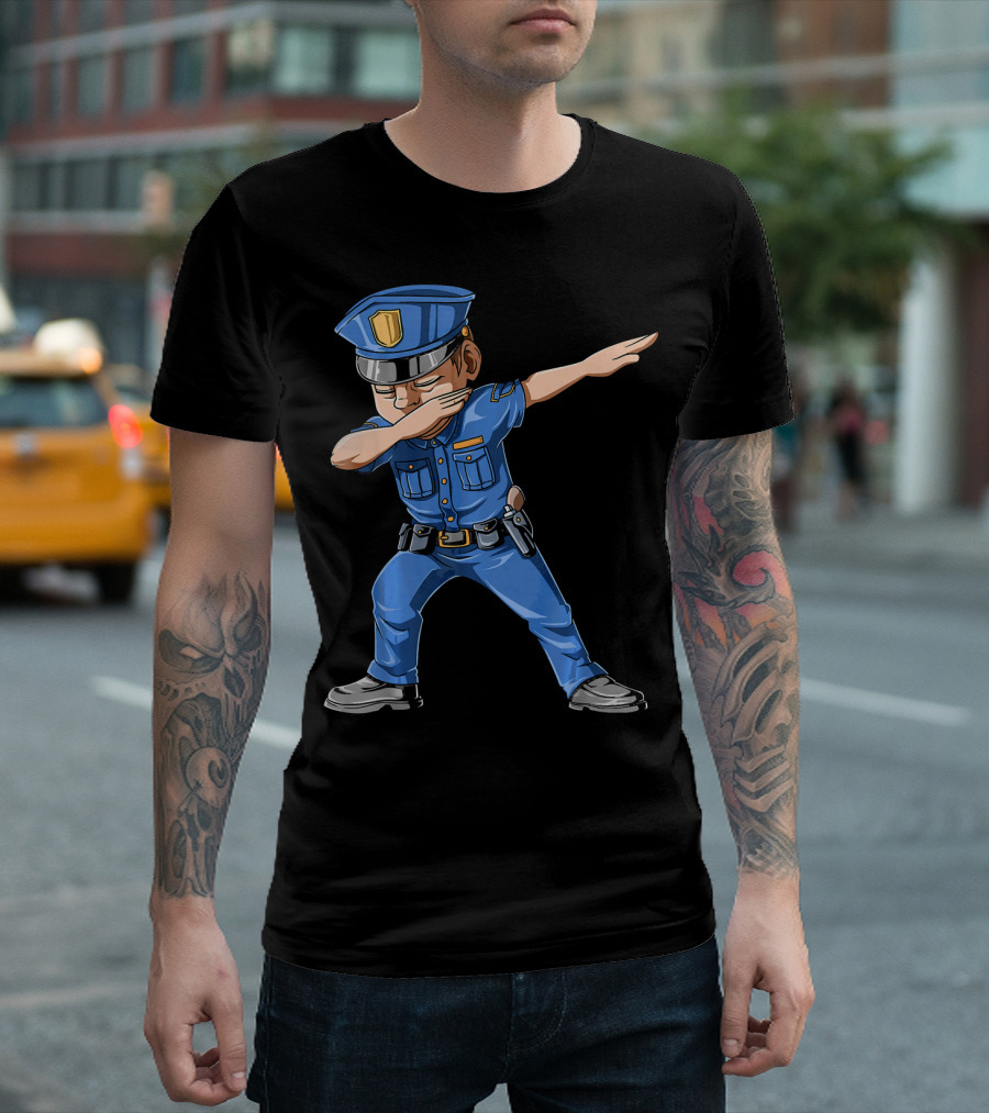 Dabbing Policeman Cop Dab Police Officer T-Shirt