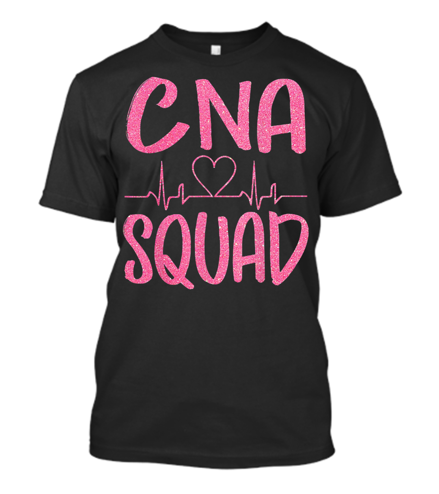 CNA Squad Heartbeat Graphic Fun Certified Nursing Assistant T-Shirt
