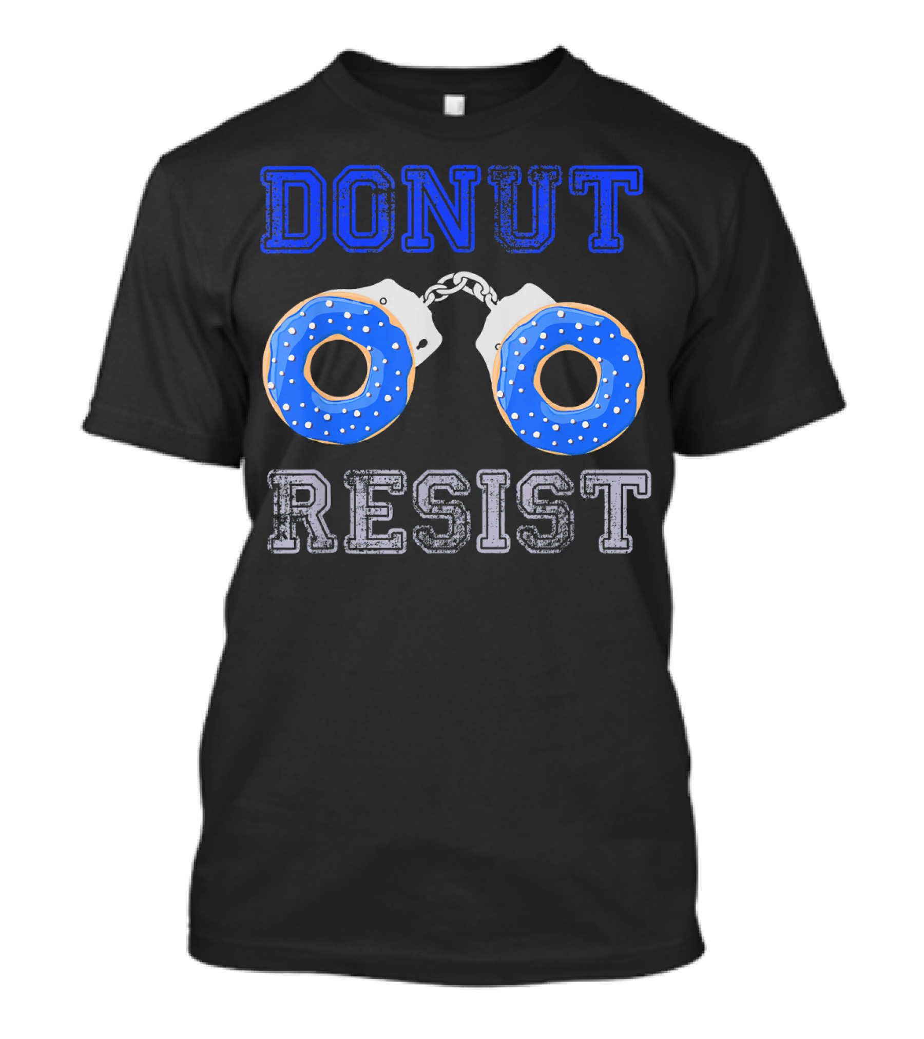 Funny Donut Resist Donut Lover Handcuffs T-Shirt