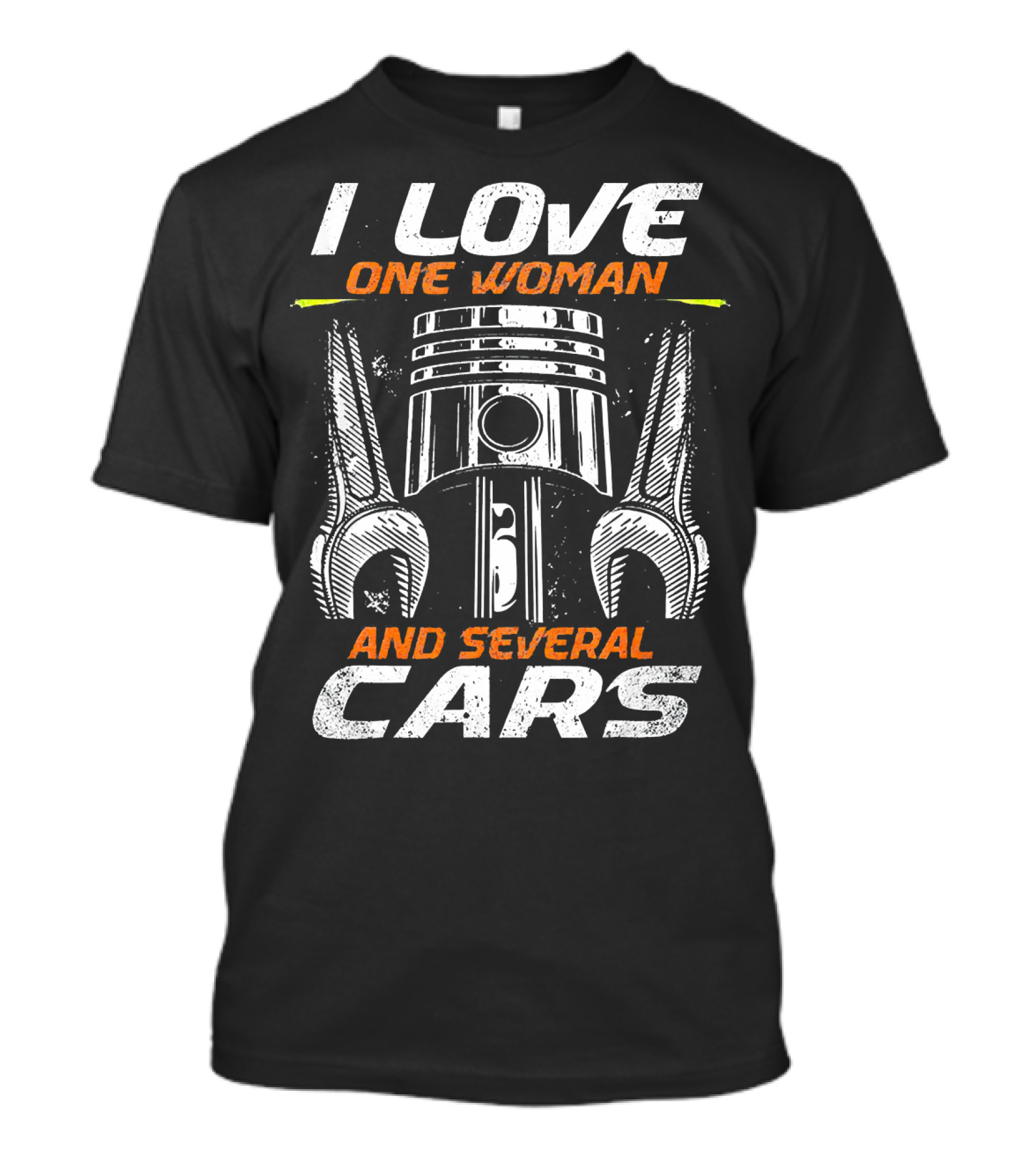 I Love One Woman And Several Cars Mechanic Humor T-Shirt
