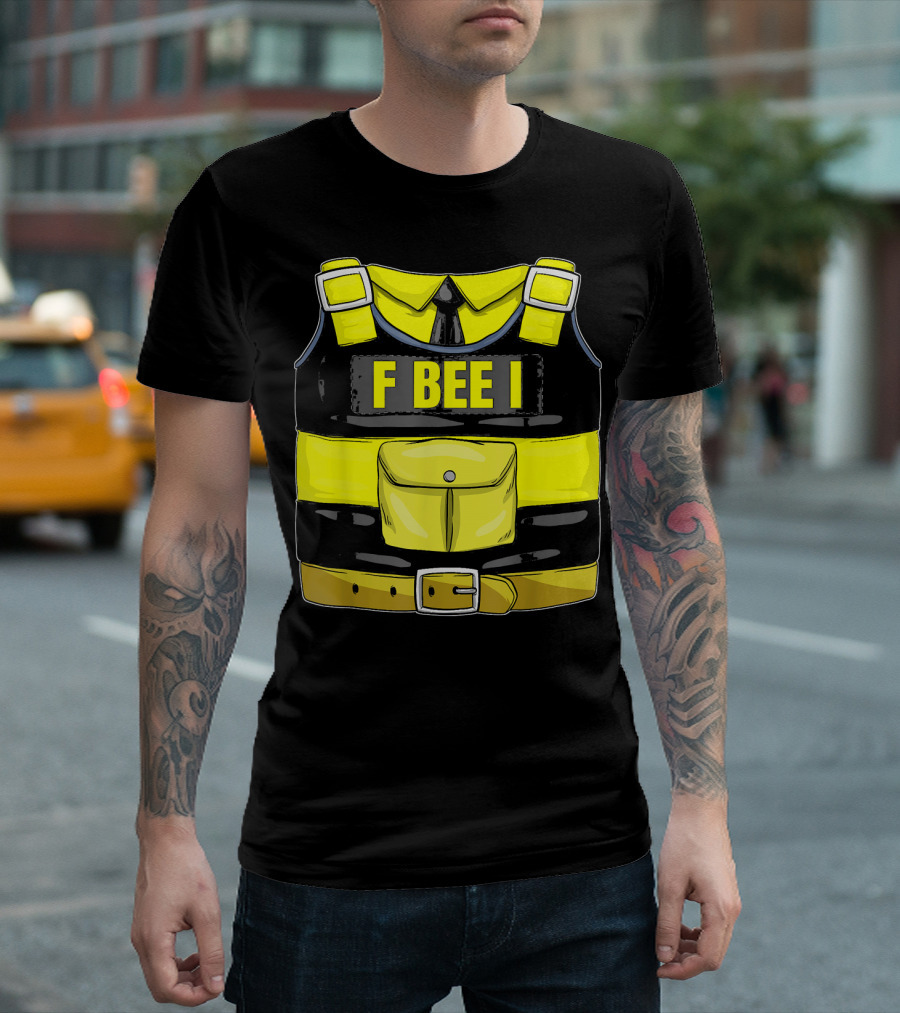 F Bee I Police Vest Costume Be T-Shirt