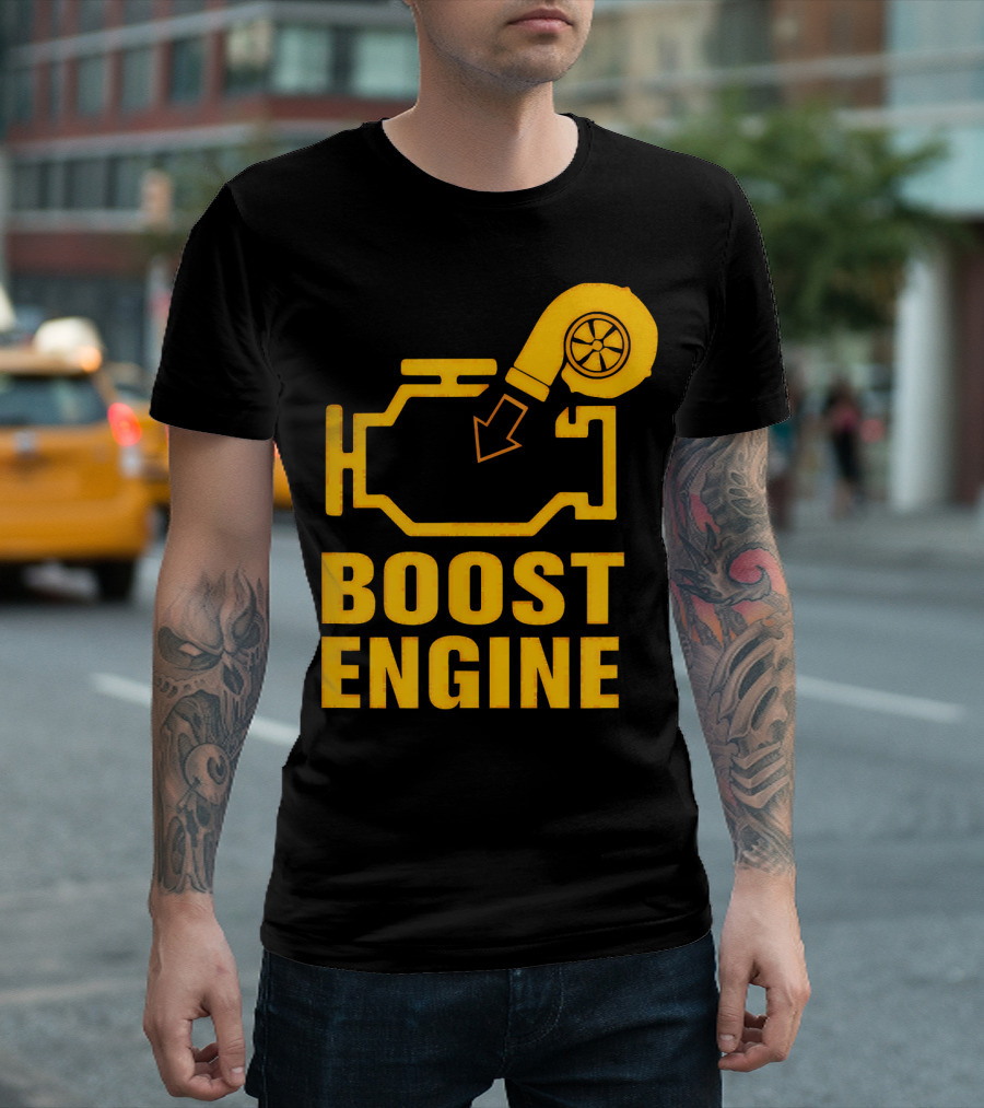 Boost Engine Turbocharger Check Mechanic T-Shirt