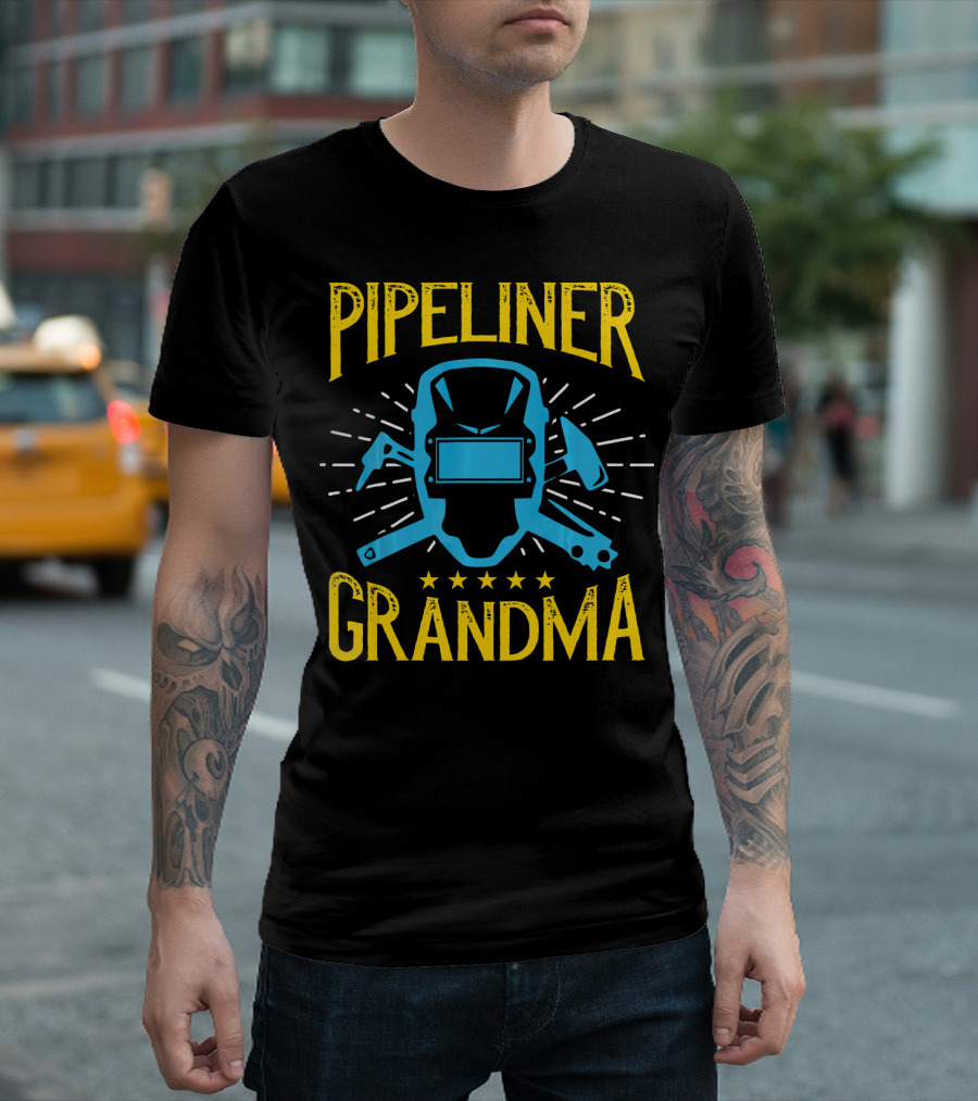 Pipeliner Grandma Welder Helmet And Tools T-Shirt