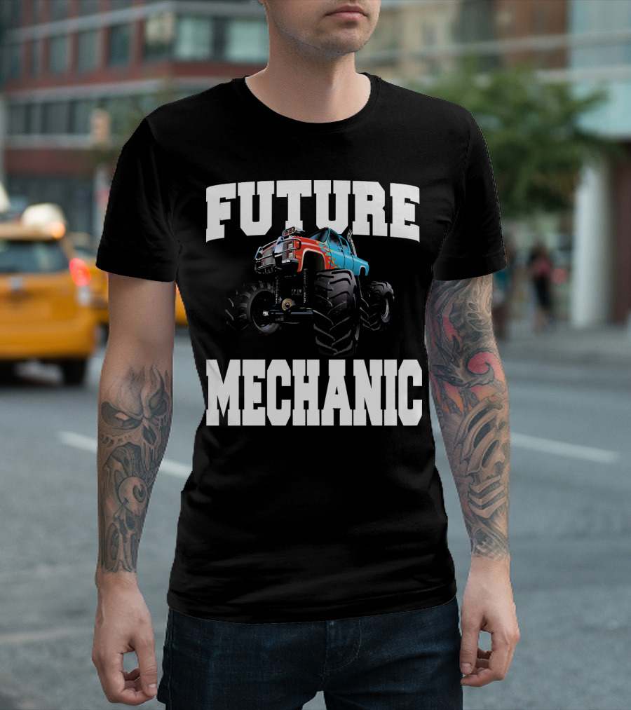 Future Mechanic Monster Truck Enthusiast T-Shirt