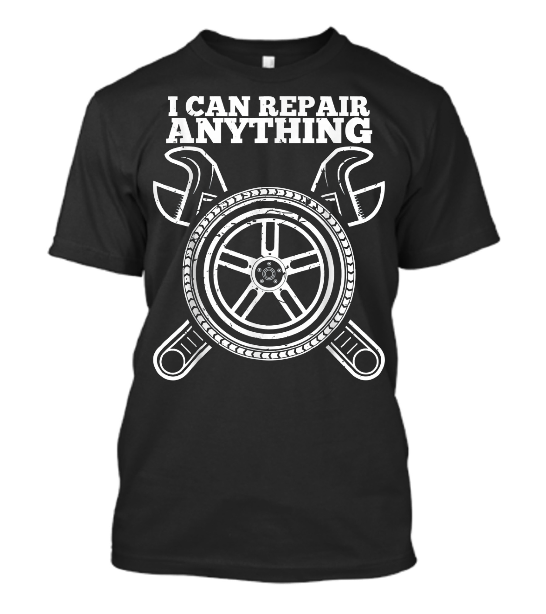 I Can Repair Anything Mechanic Wrenches And Tire T-Shirt