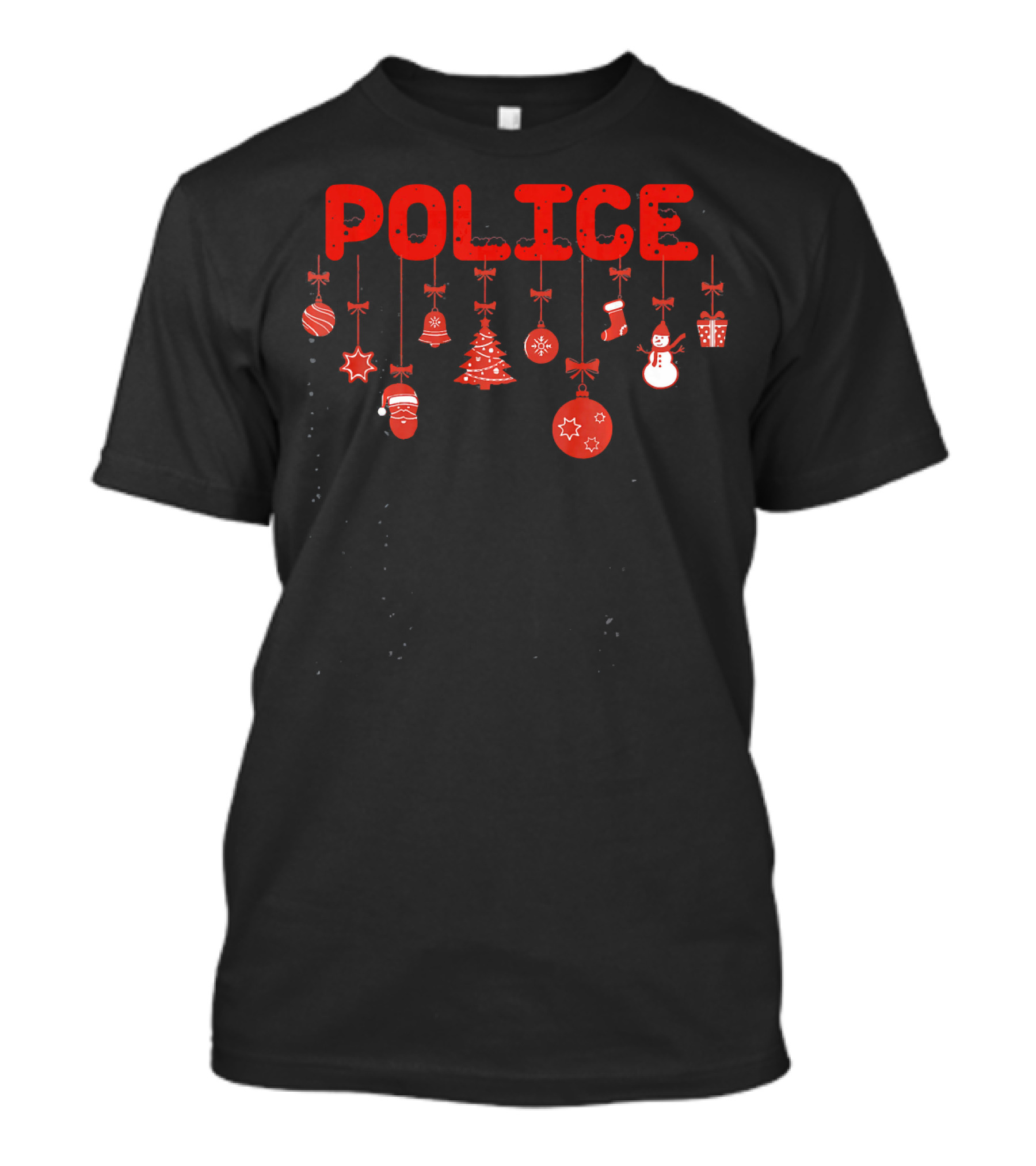 Police Merry Christmas Ornaments T-Shirt