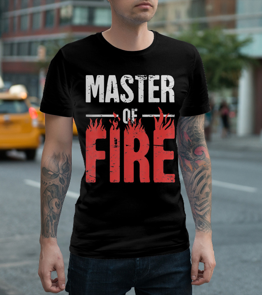 Master Of Fire Welding Welder Flames T-Shirt