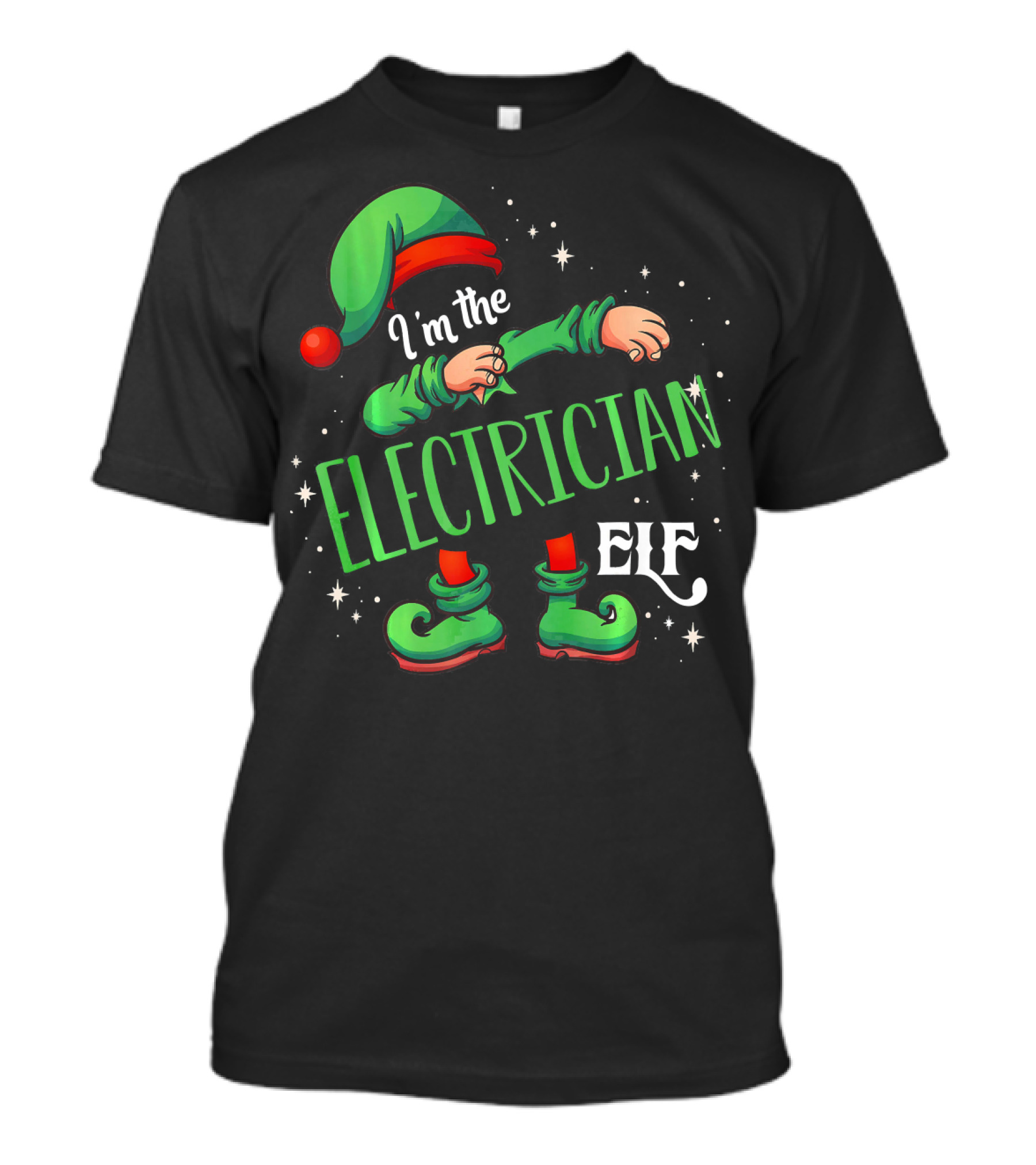 I'm The Electrician Elf Christmas Magic Helper T-Shirt