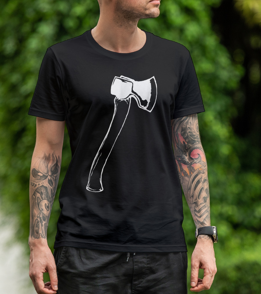 Lumberjack Axe Swinging Classic Woodcutter Tool T-Shirt