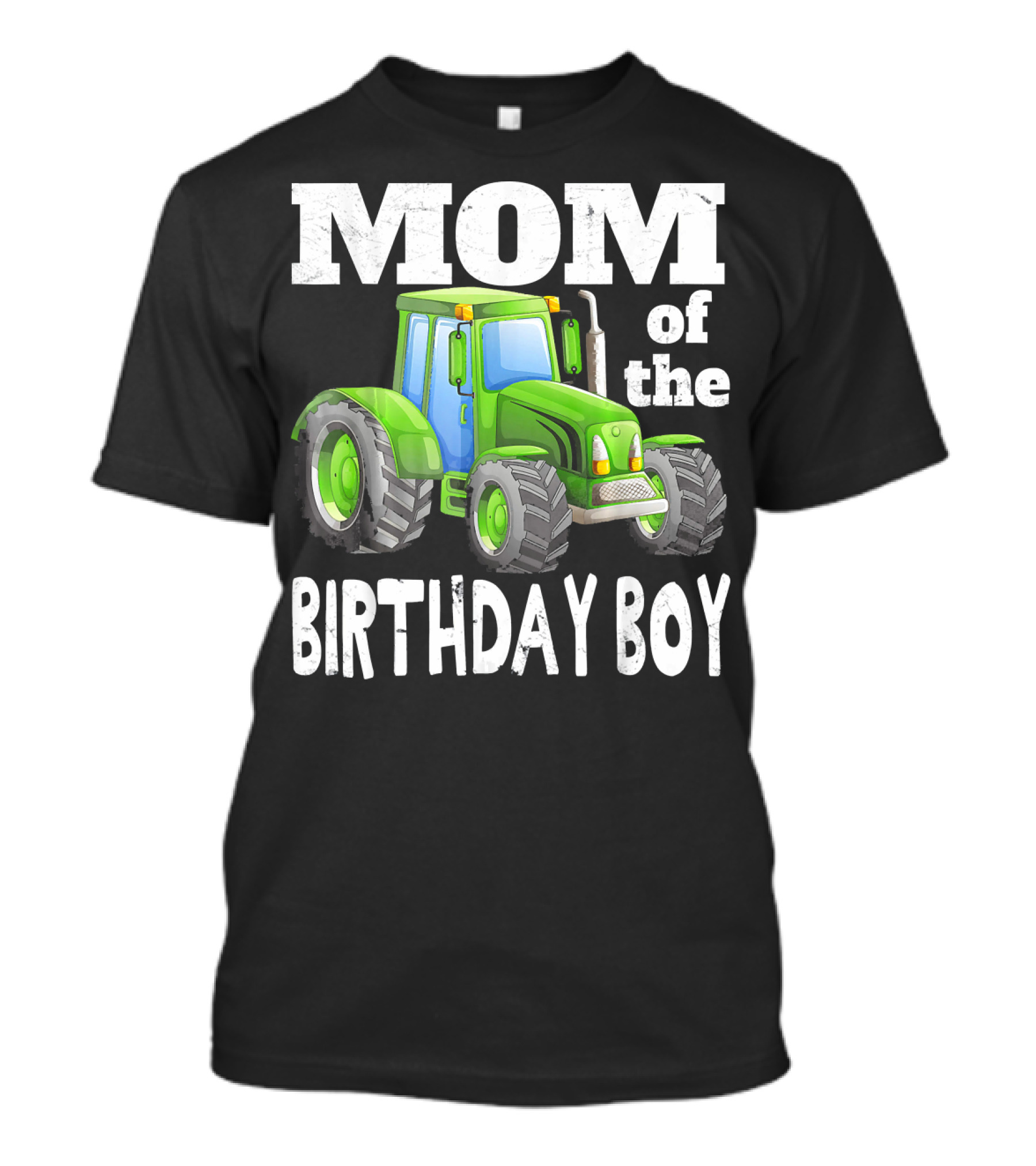 Mom Of The Birthday Boy Kids Farm Tractor T-Shirt
