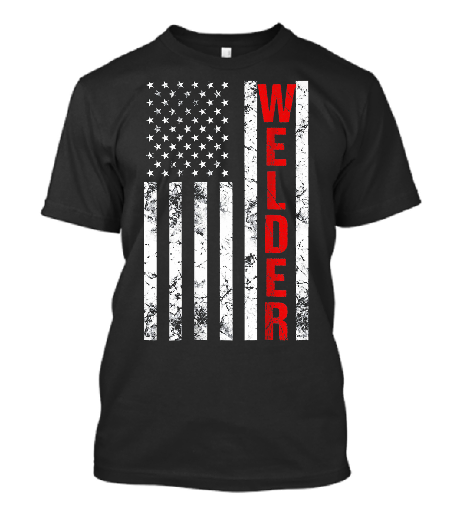 Mens Welders American Flag T-Shirt
