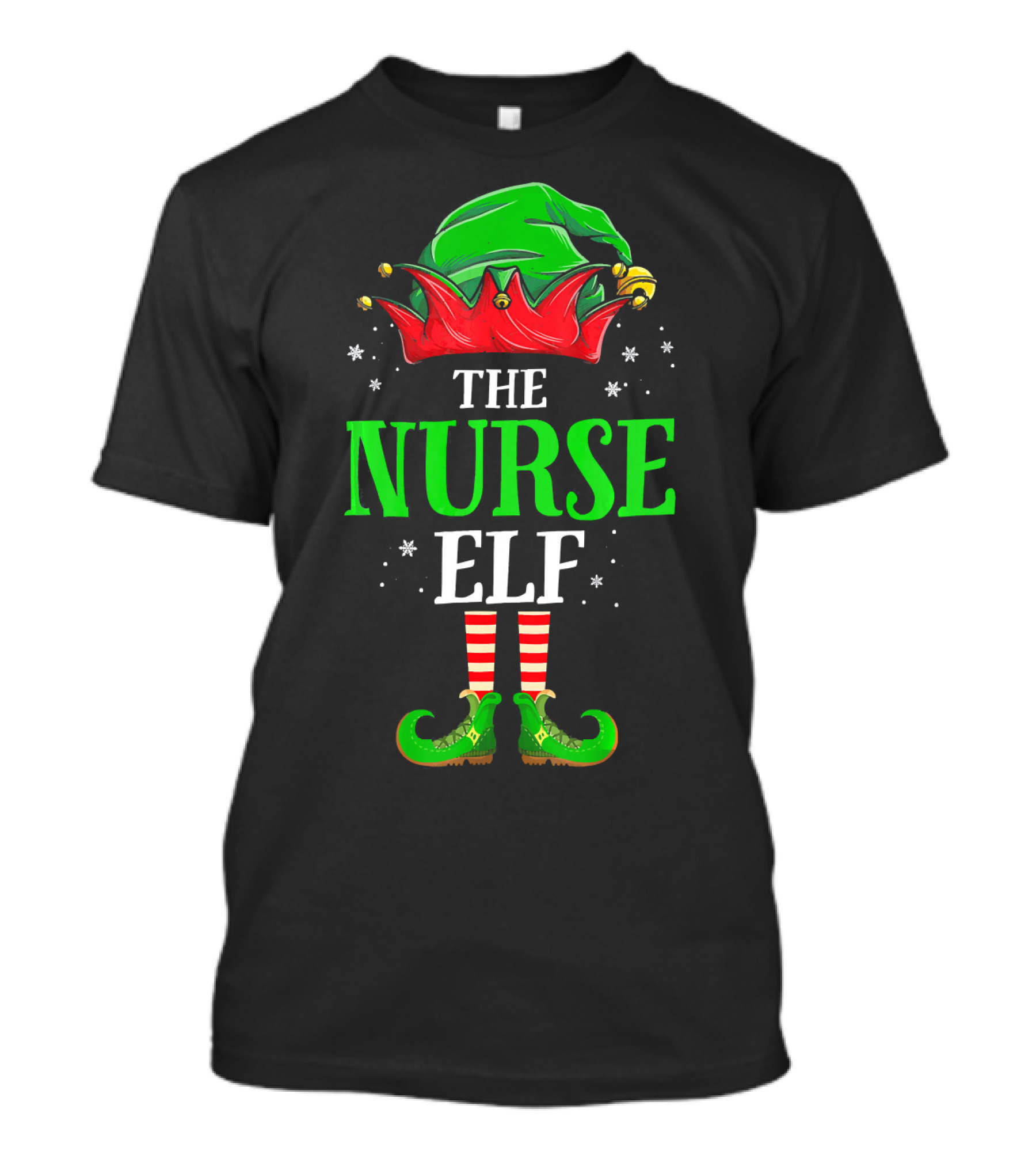The Nurse Elf Christmas Holiday Matching Family Group T-Shirt