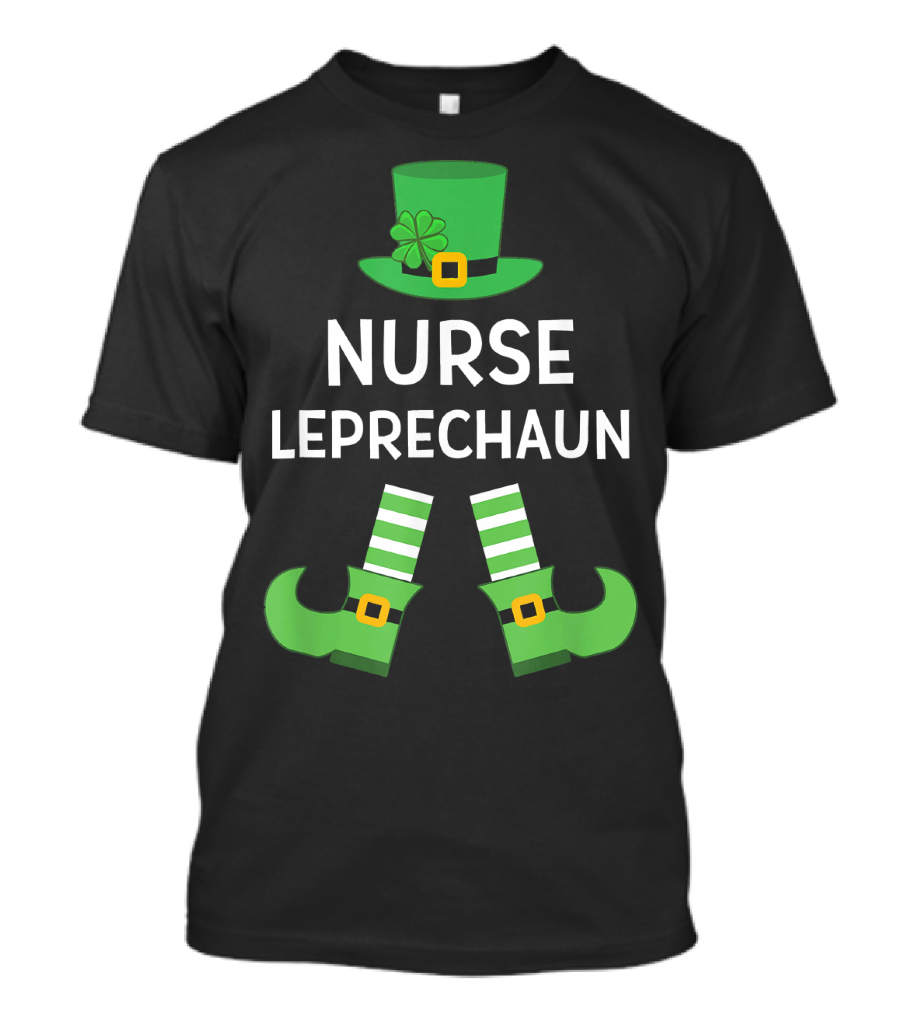 Nurse Leprechaun St Patrick's Day Nursing Hat And Shoes T-Shirt
