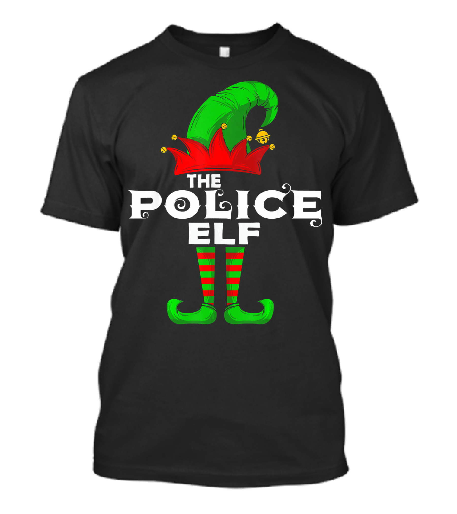 THE POLICE ELF Family Christmas Group Matching T-Shirt