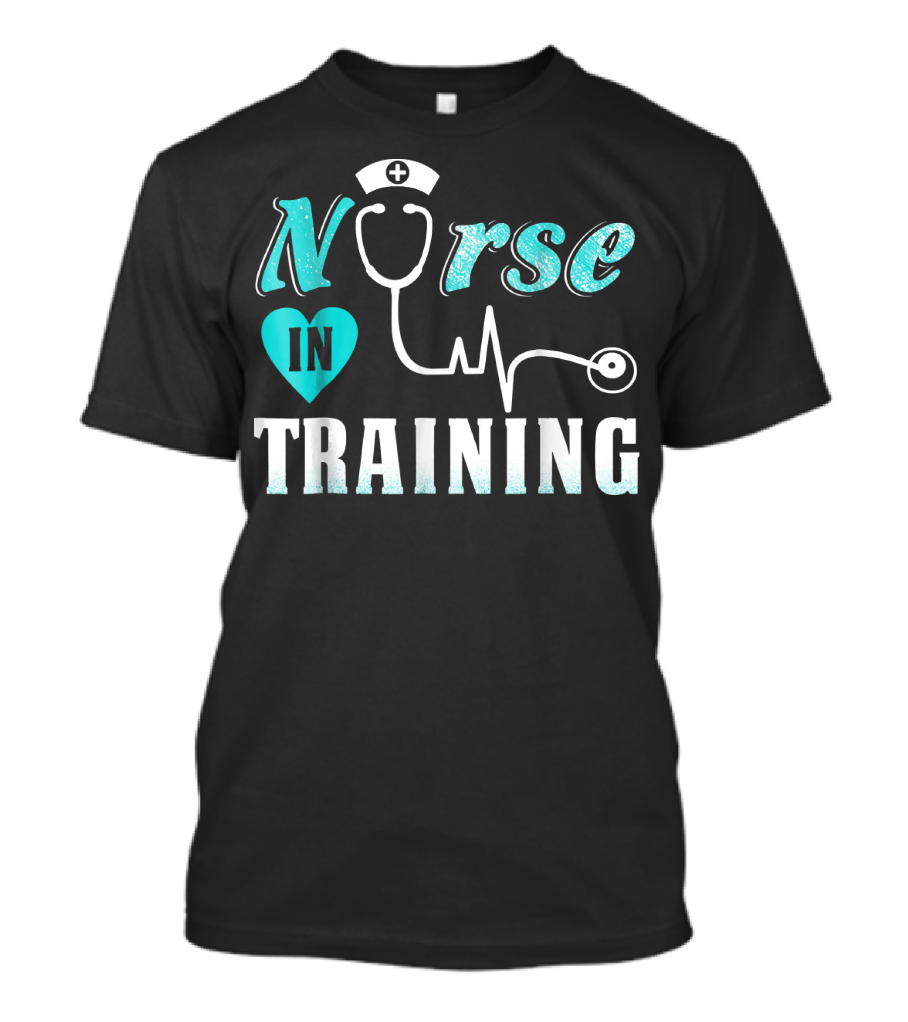 Nurse In Training Nursing Student Heartbeat Stethoscope T-Shirt