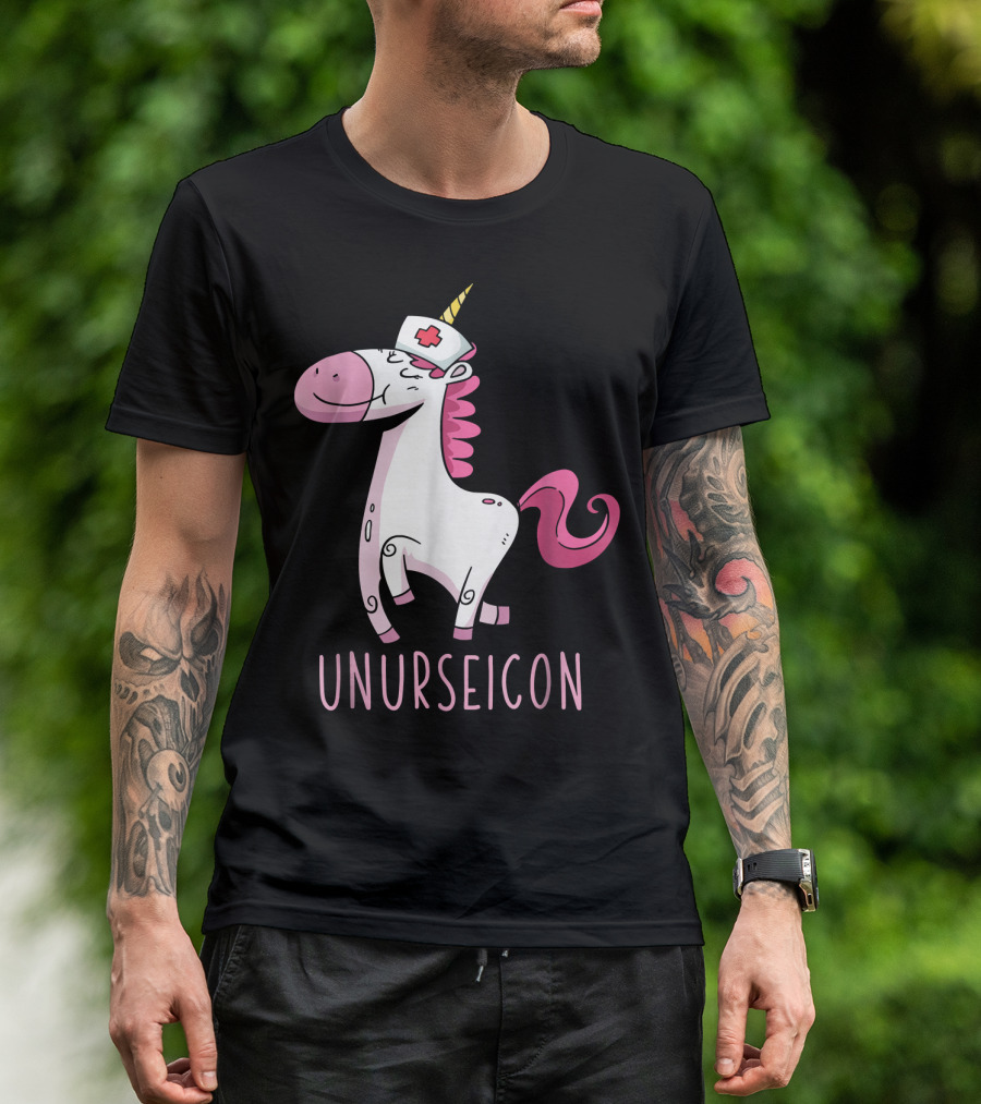 Unurseicon Nurse Unicorn Nursing Student T-Shirt