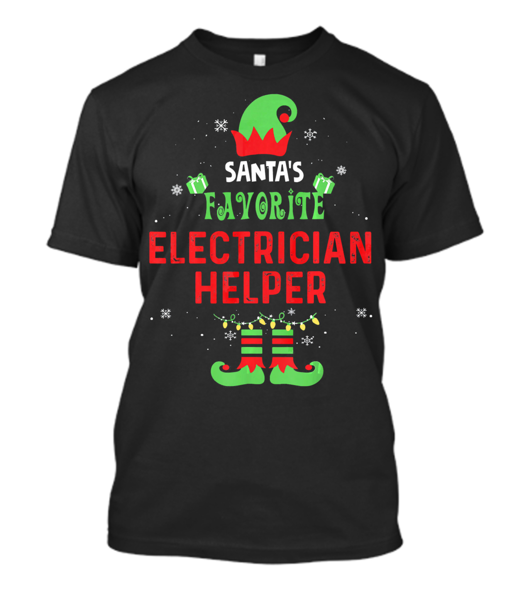 Santa's Favorite Electrician Helper T-Shirt