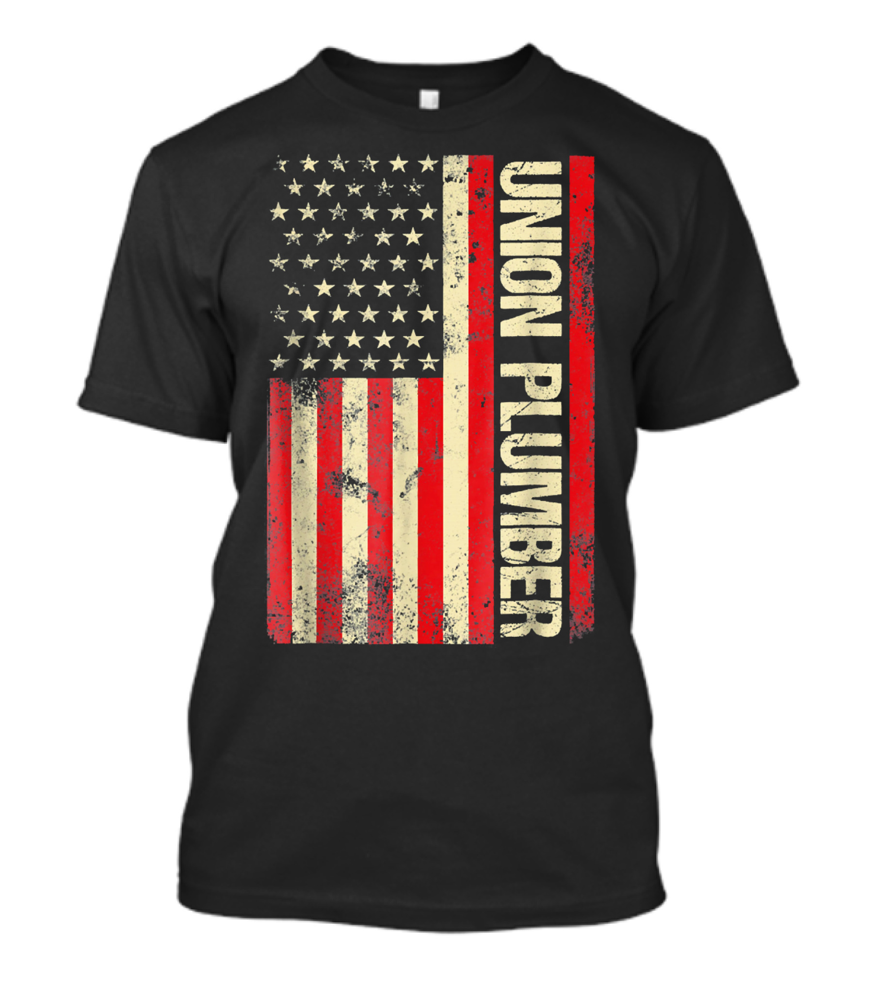Union Plumber USA Flag T-Shirt