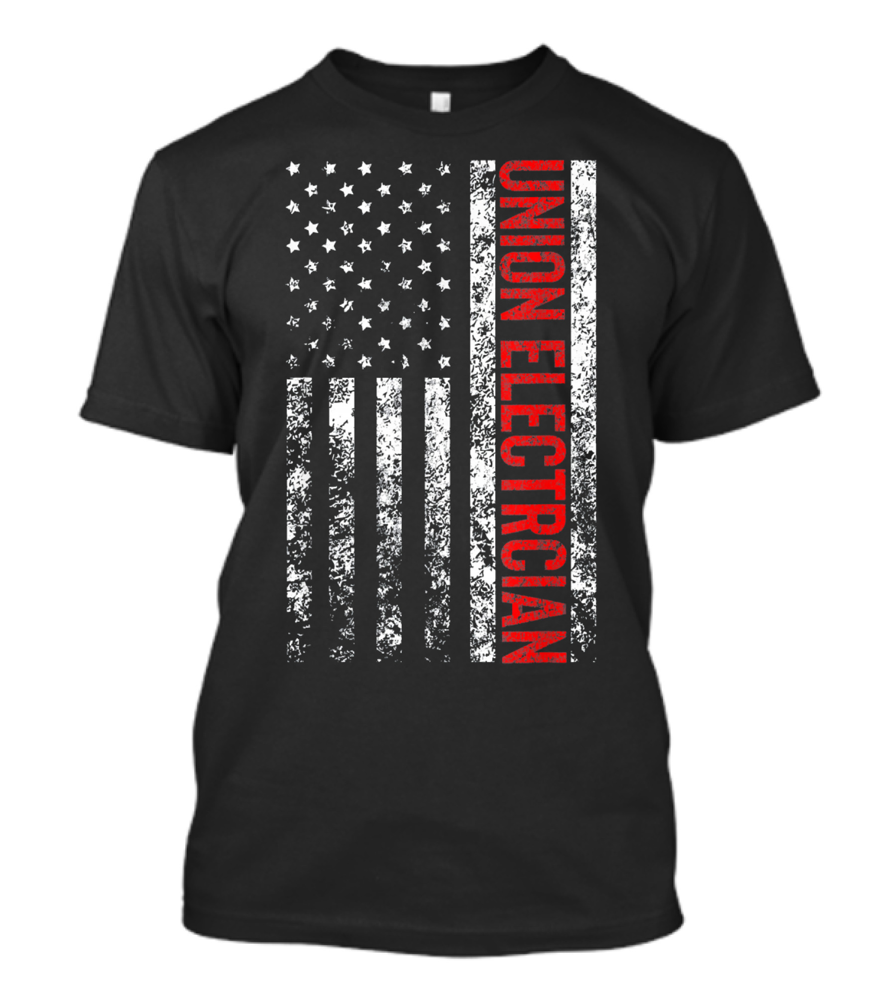 Union Electrician American Flag T-Shirt