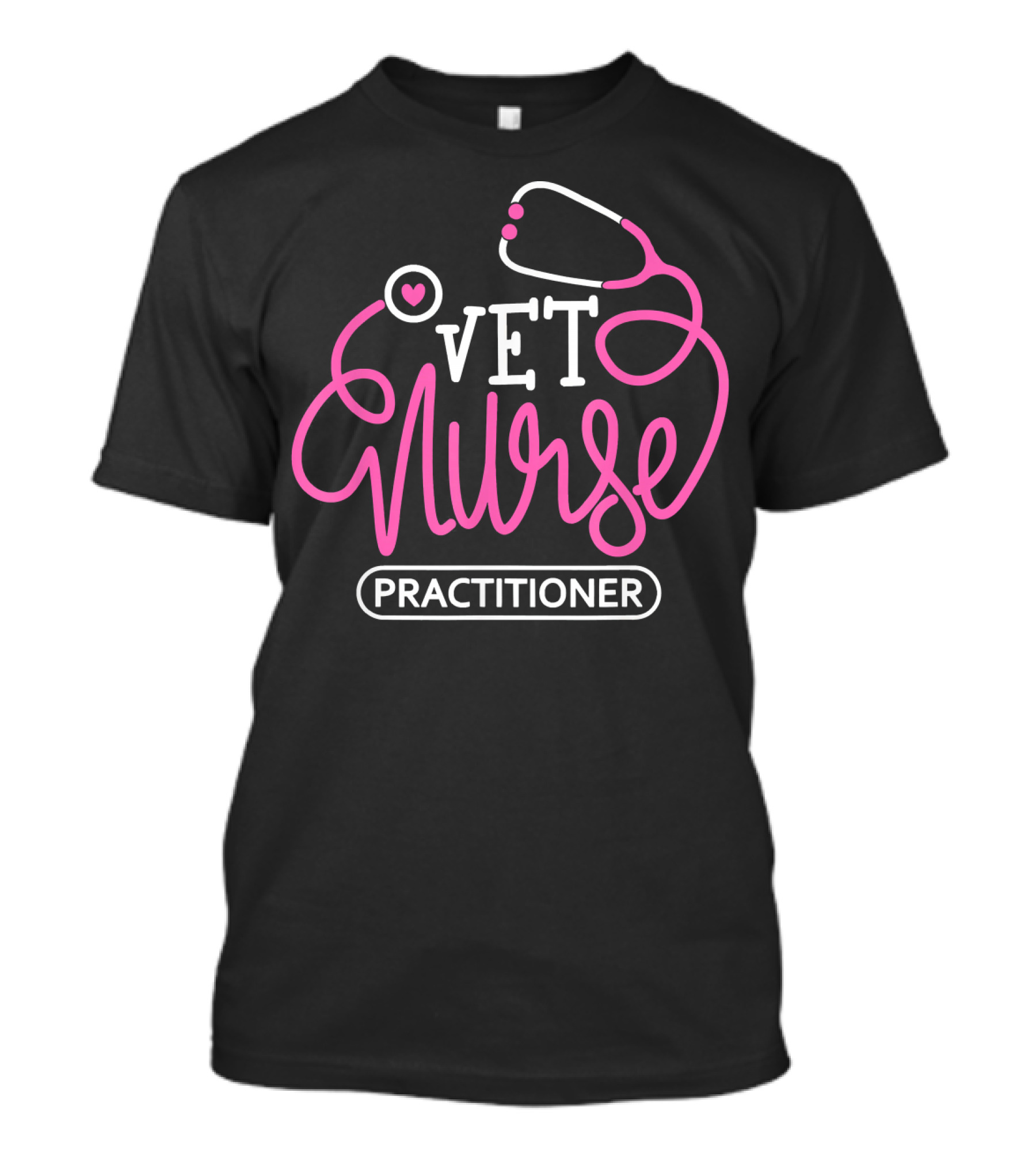 VET Nurse Practitioner Stethoscope Heart T-Shirt