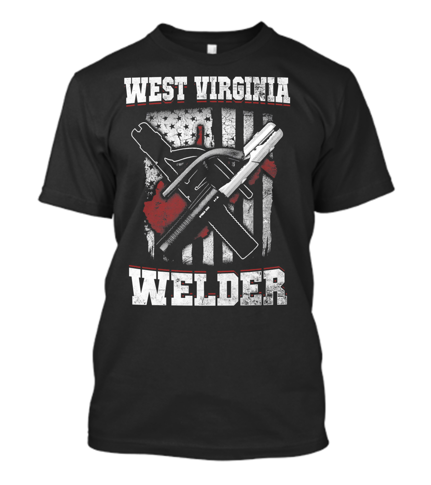 West Virginia Welder American Flag T-Shirt