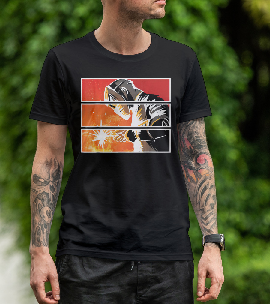 Welder For Christmas Welding Illustration With Spark And Mask In Triptych T-Shirt