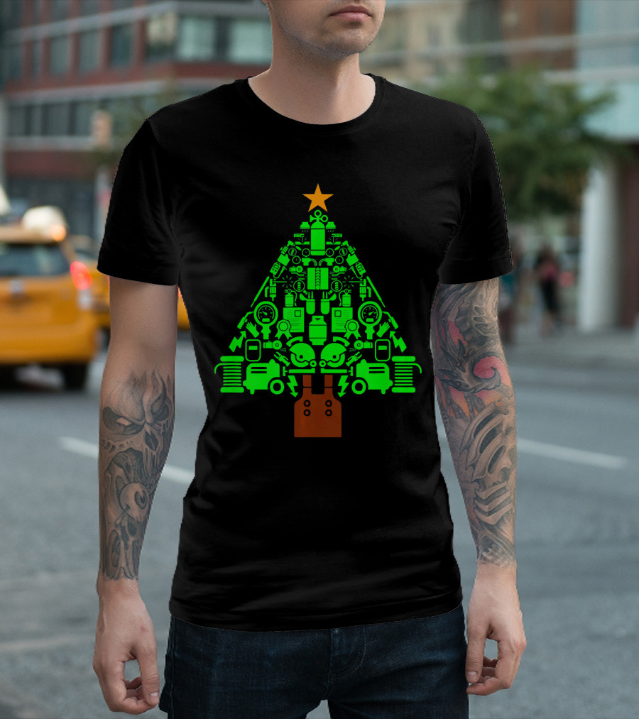 Welder Christmas Tree Funny Welders Equipment T-Shirt