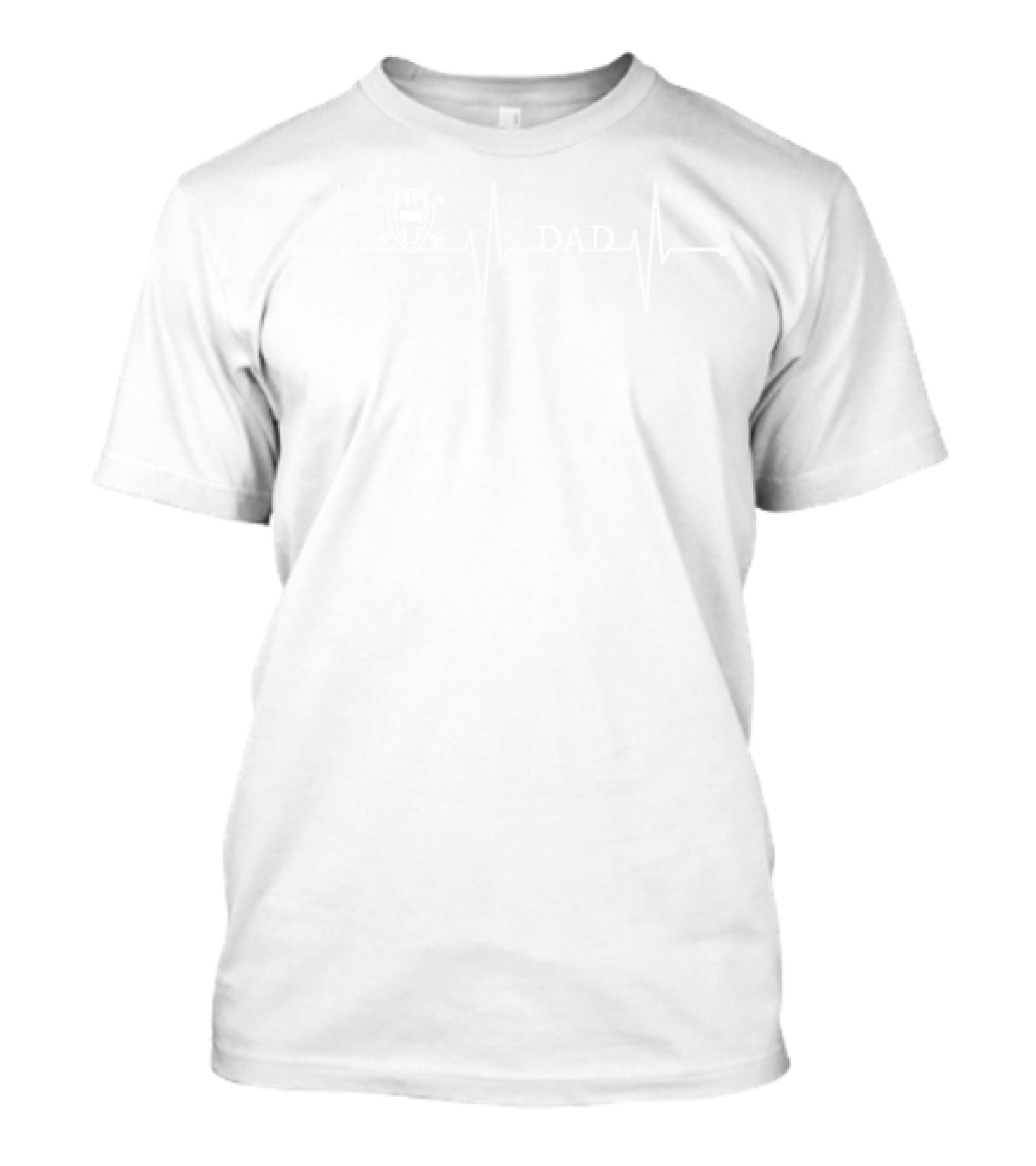 Welder Dad Helmet EKG Heartbeat Pulse T-Shirt