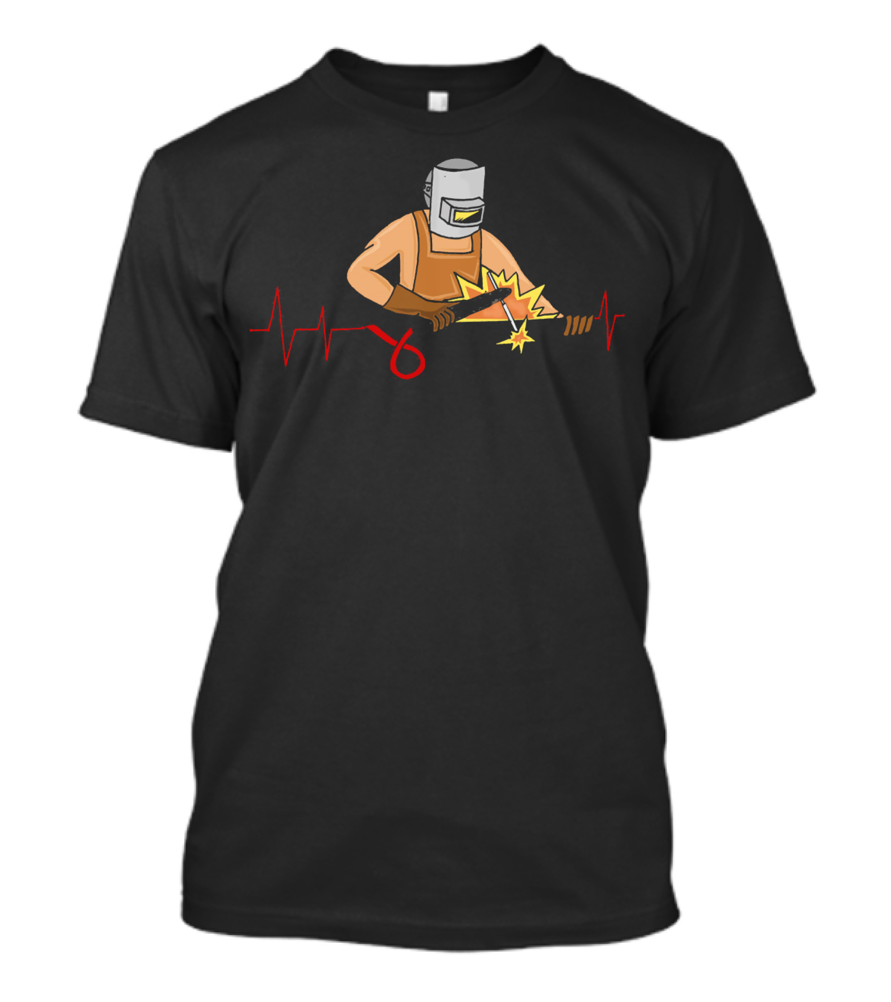 Welder Heartbeat Welding Lover Mig T-Shirt