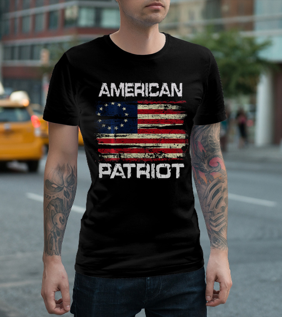 American Patriot Betsy Ross Flag 13 Star T-Shirt