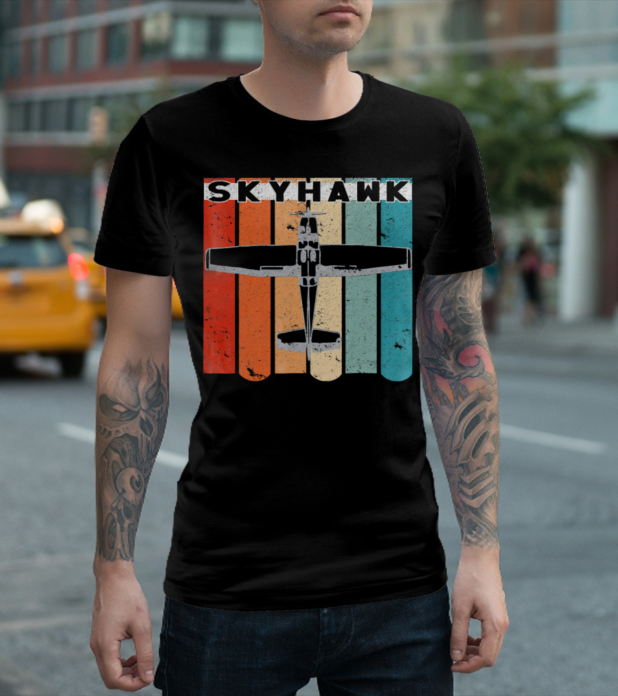 Skyhawk C 172 Vintage Retro Airplane T-Shirt