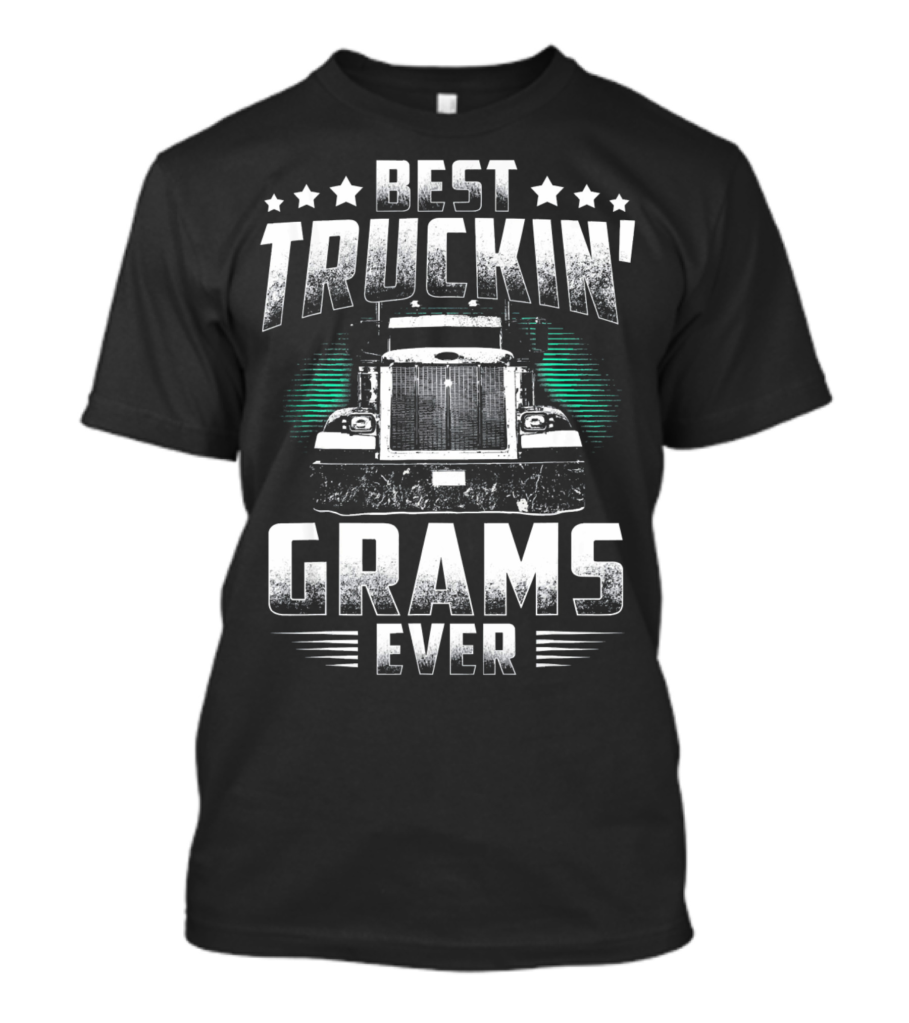 Best Truckin' Grams Ever Vintage Big Rig Truck T-Shirt