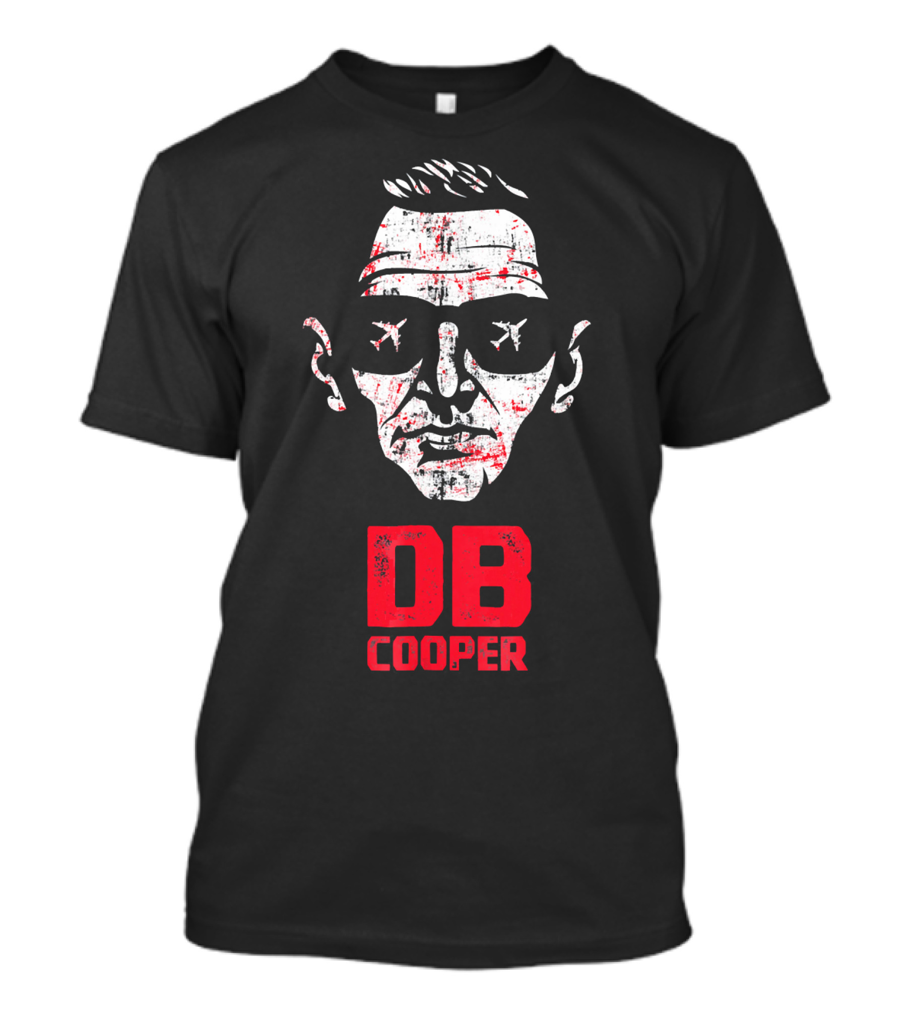 DB Cooper The Man The Myth The Legend With Airplane Sunglasses T-Shirt