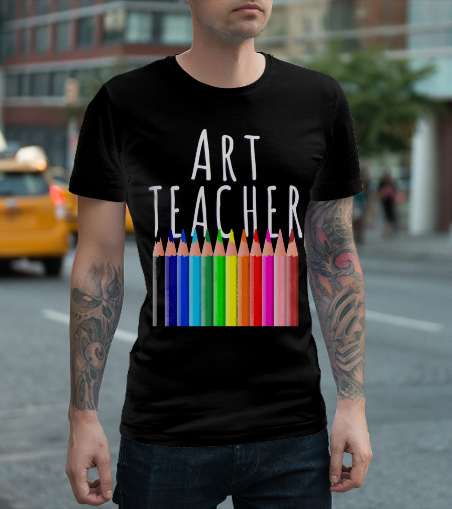 Art Teacher Back To School Creative Pencil T-Shirt