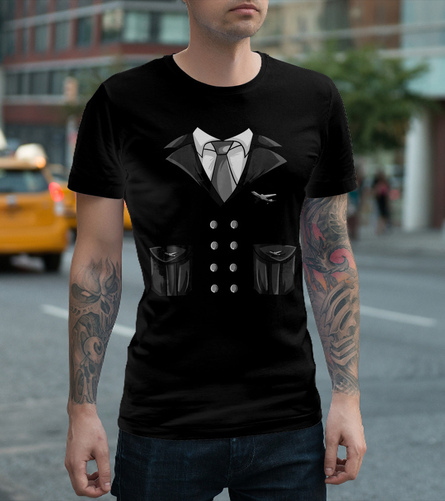 Cute Airline Pilot Halloween Costume T-Shirt