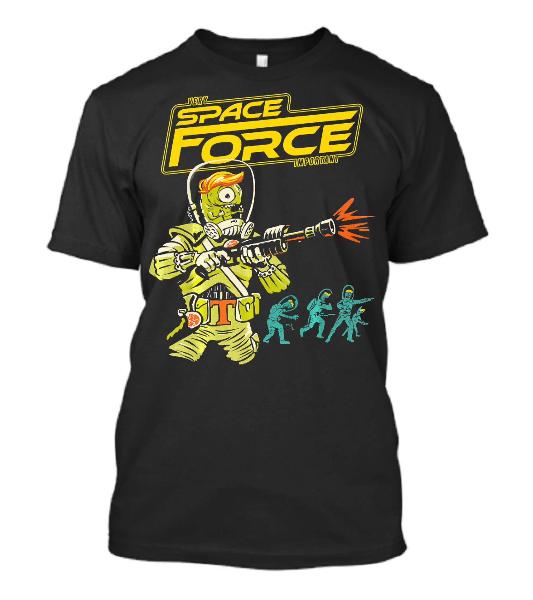 Very Important Space Force Alien Trump Blaster T-Shirt