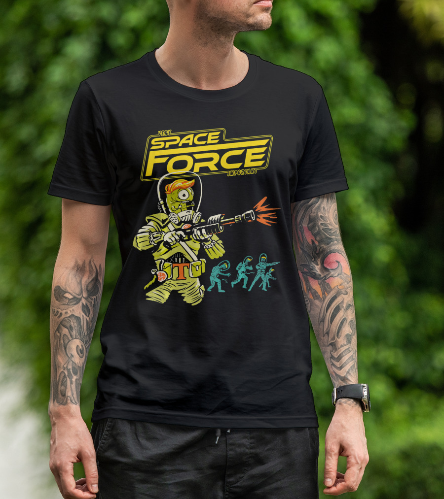 Very Important Space Force Alien Trump Blaster T-Shirt
