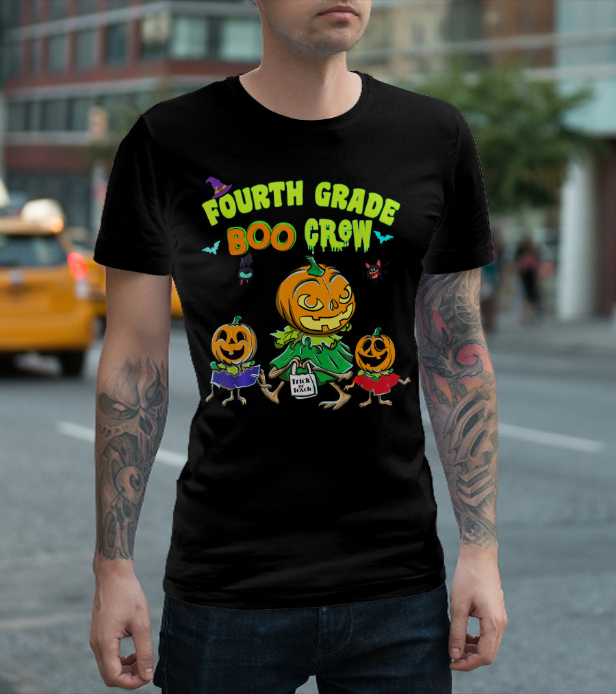 Fourth Grade Boo Crew Trick or Teach T-Shirt