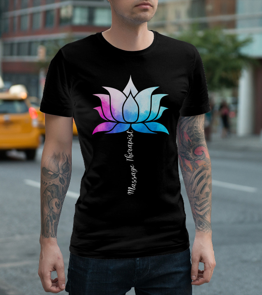 Massage Therapist Lotus Flower T-Shirt