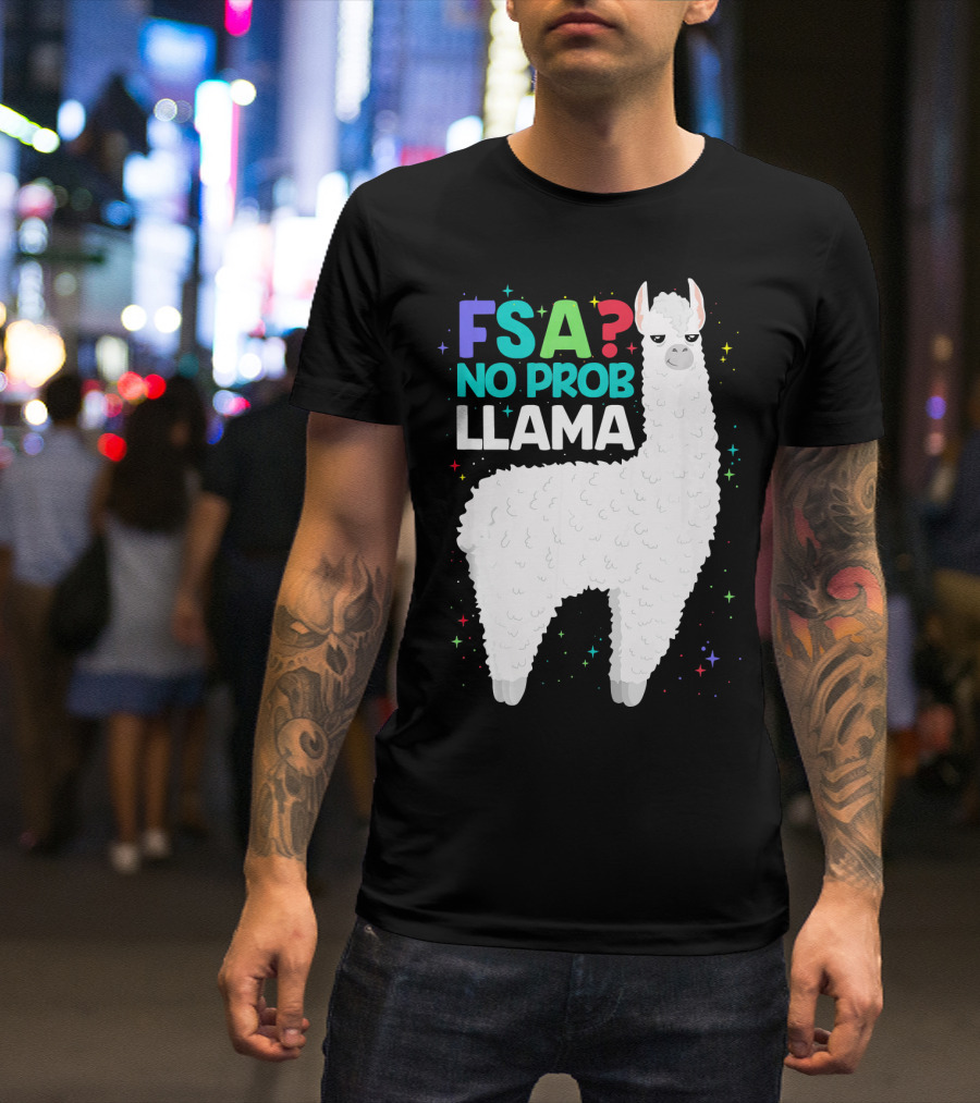 FSA Test No Prob Llama T-Shirt