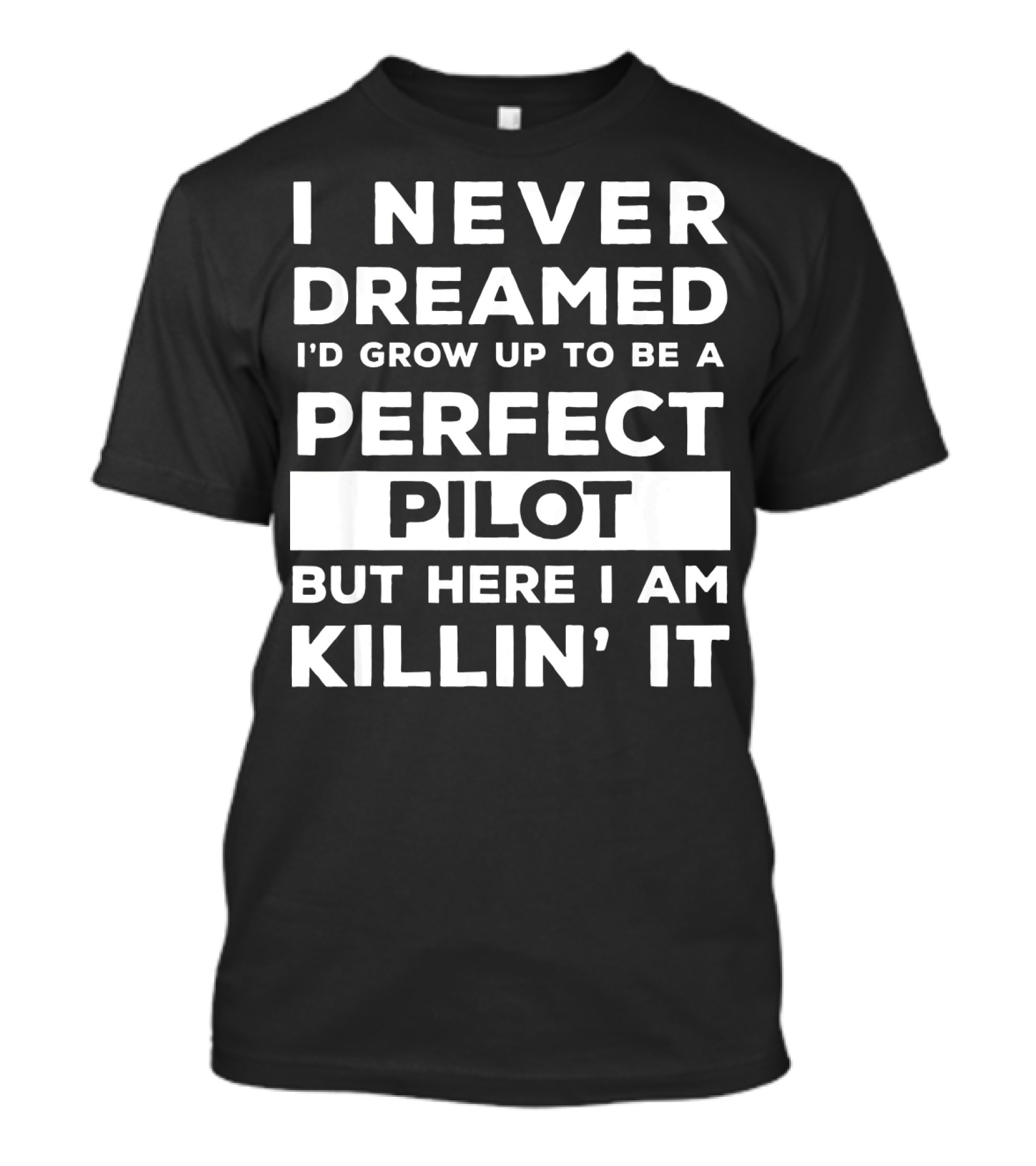 I Never Dreamed I'd Grow Up To Be A Perfect Pilot But Here I Am Killin' It T-Shirt