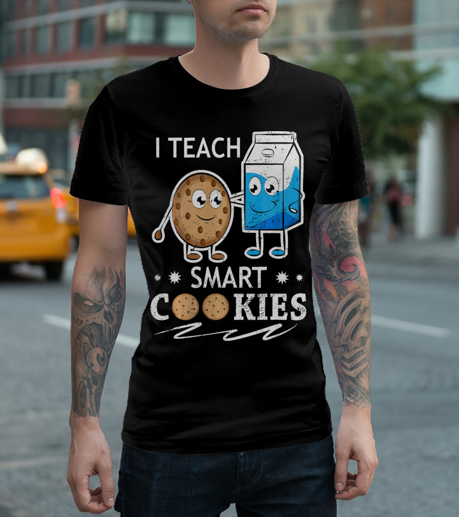 I Teach Smart Cookies Milk And Cookie Friendship T-Shirt
