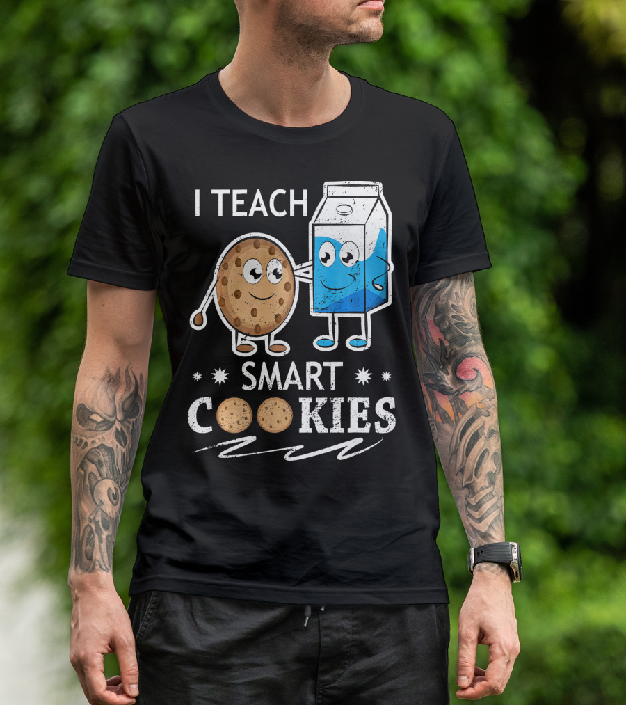 I Teach Smart Cookies Milk And Cookie Friendship T-Shirt