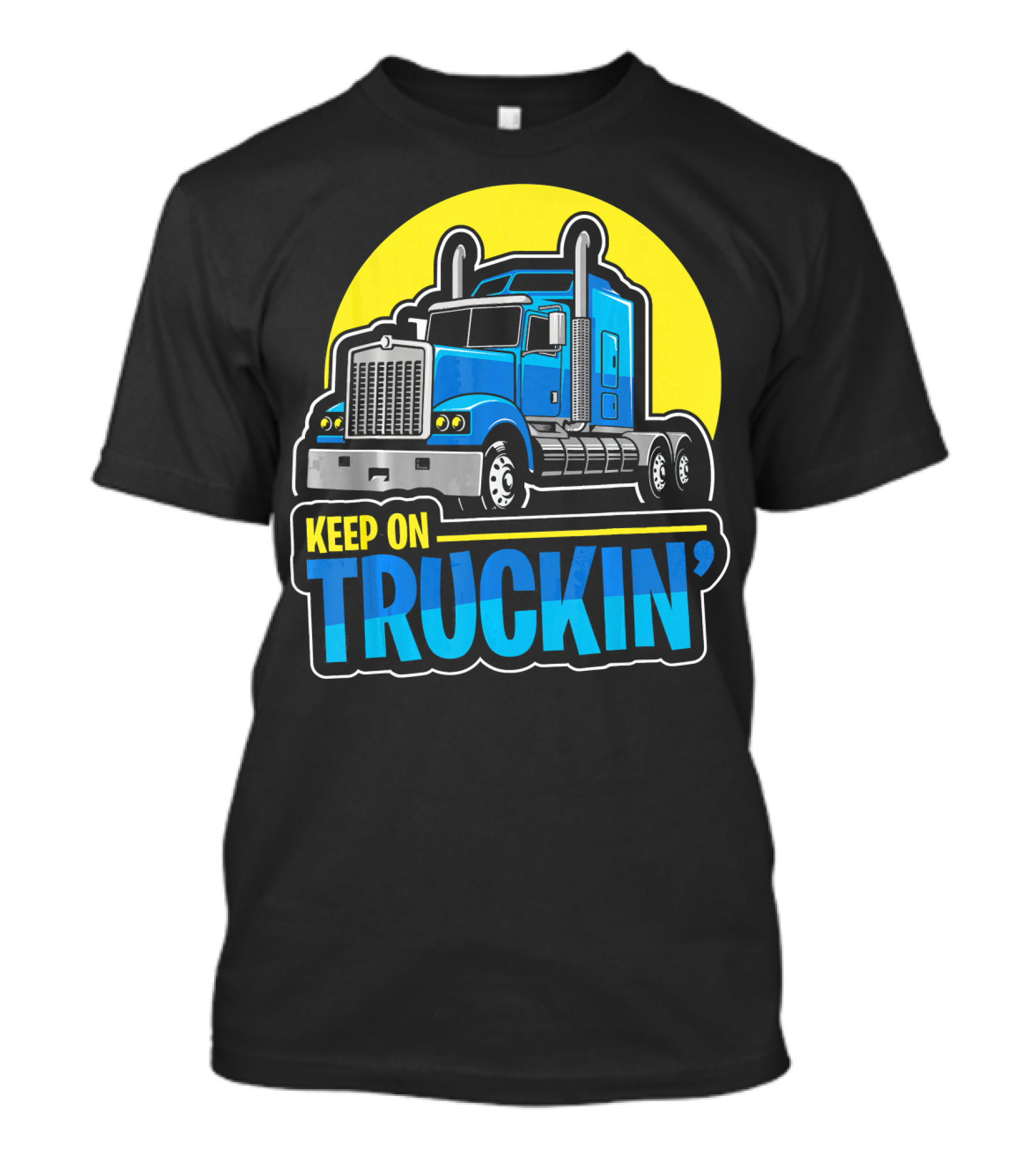 Keep On Truckin' Retro Truck Driver Iconic T-Shirt