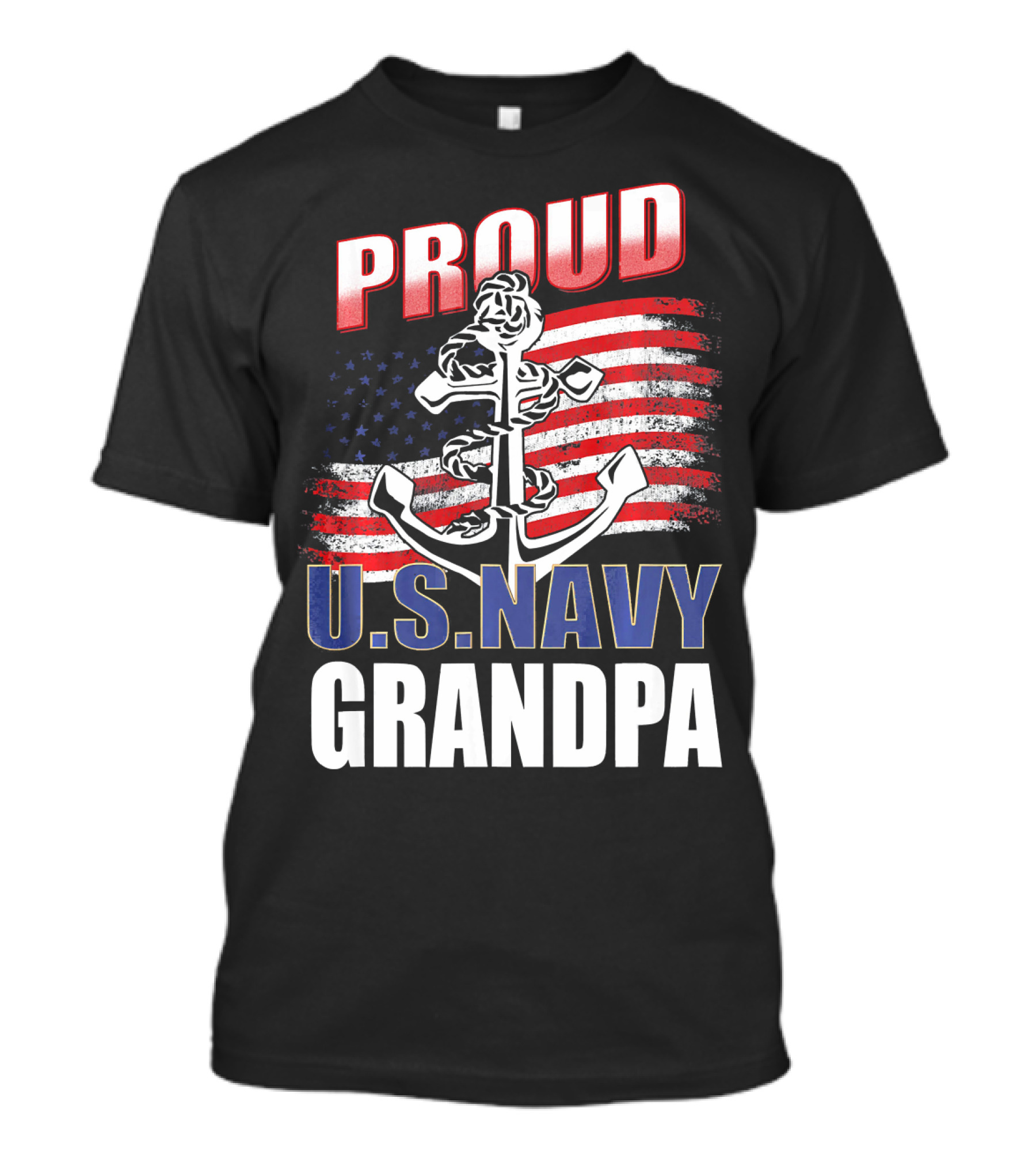 Proud U.S. Navy Grandpa Best T-Shirt