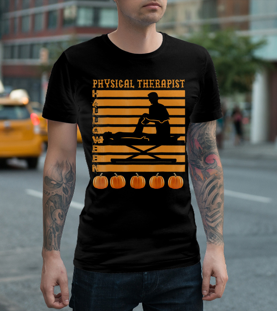 Physical Therapist Halloween Pumpkins T-Shirt