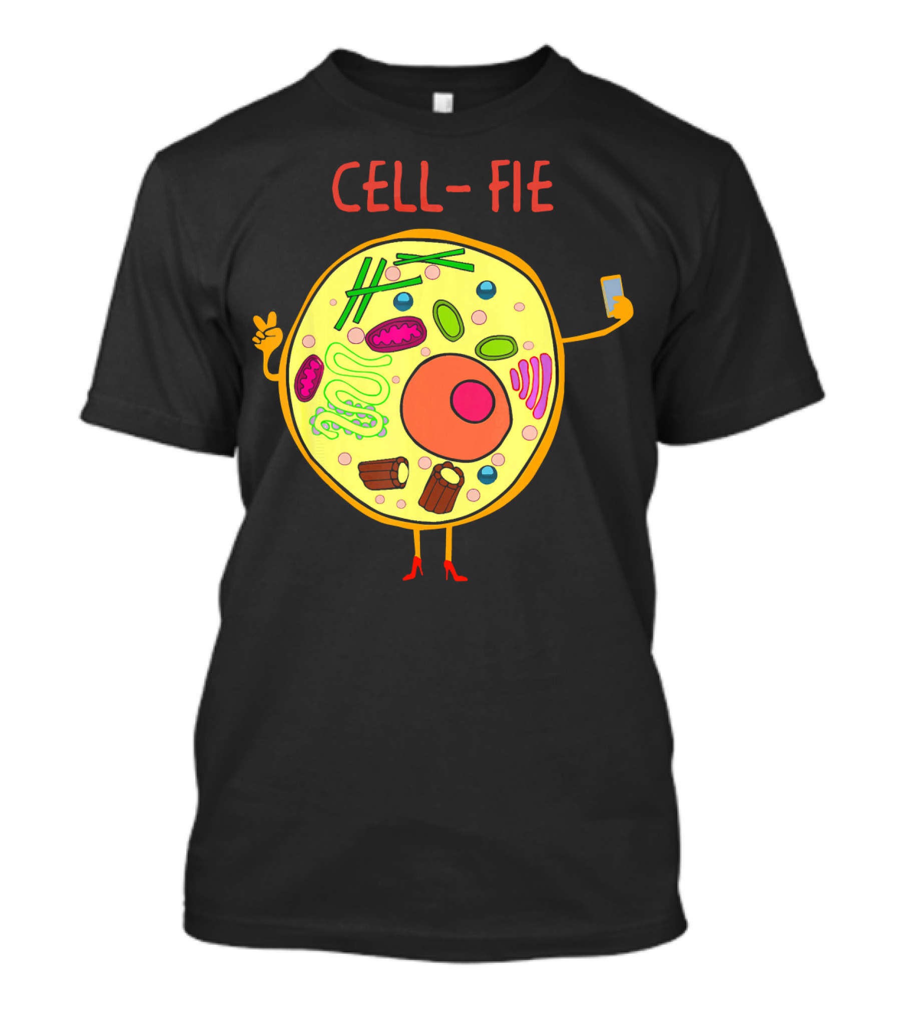 Selfie Cell Fie Funny Science Cell-Fie Humorous Cell T-Shirt